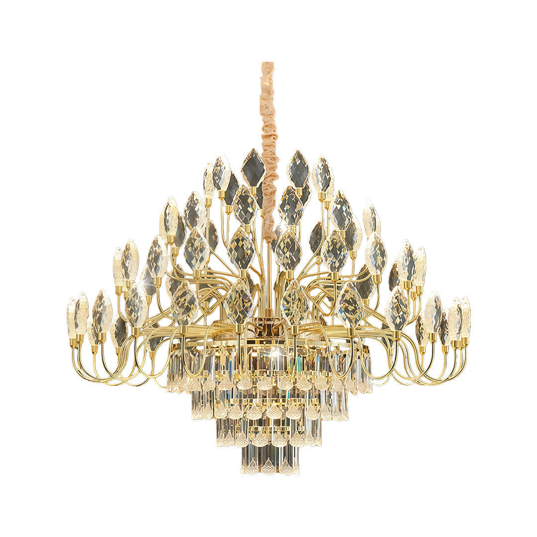 Crystal LED Chandelier - French Luxury Gold Ceiling Light