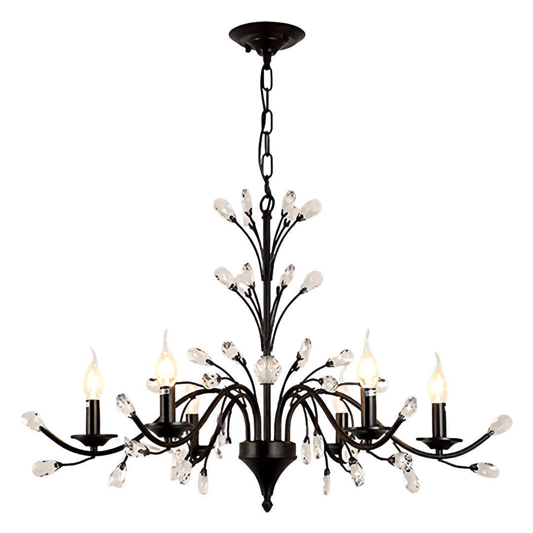 Contemporary Candle Chandelier LED Candelabra Ceiling Light
