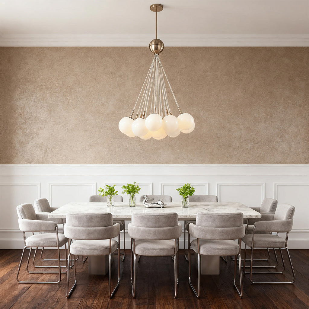 Bubble Glass Chandelier - Chic Luxurious Ceiling Light, Nordic Design, Unique Home Decor