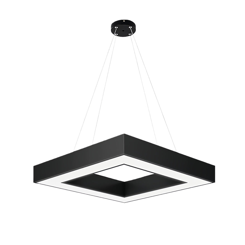 Modern Black Multi-Diamond LED Chandelier Ceiling Light