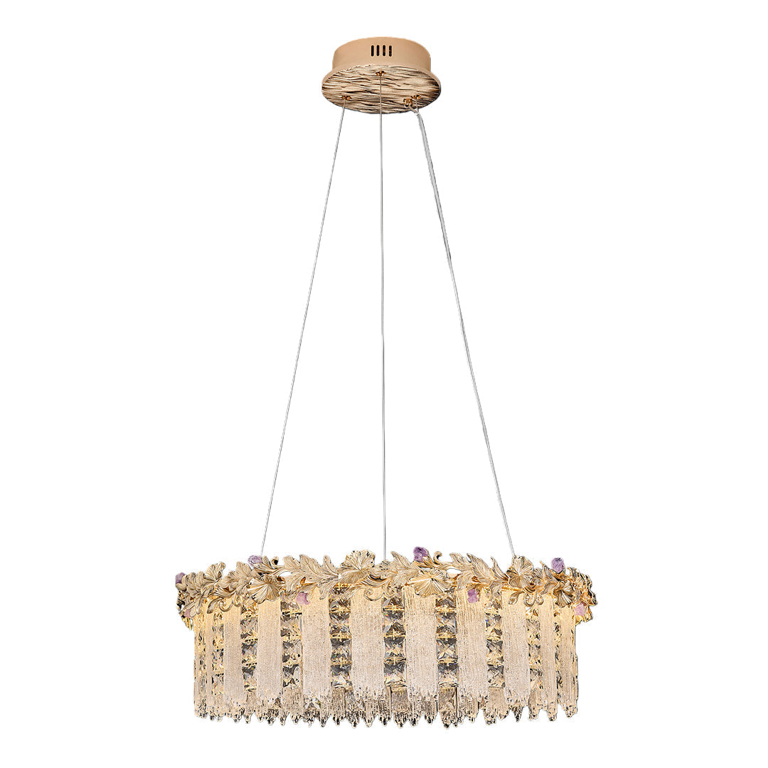 Gold Chandelier Crystal Minimalist Ceiling Light