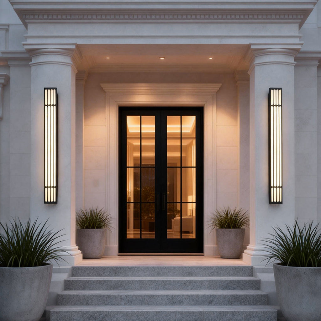 Modern Rectangular LED Outdoor Wall Light - Energy-Efficient Exterior Lighting Solutions
