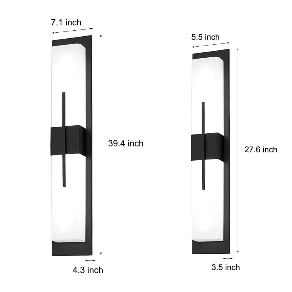 Large Outdoor Waterproof Wall Light Fixture - Stylish, Durable, Energy Efficient LED Security Lighting for Patios, Gardens, and Entrances