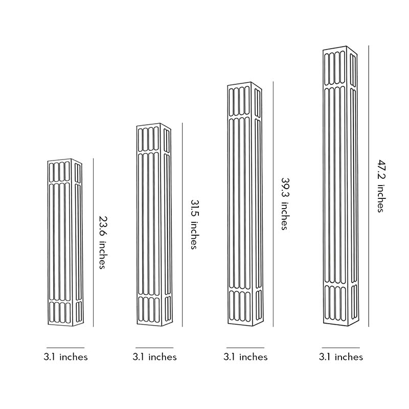Modern Rectangular LED Outdoor Wall Light - Energy-Efficient Exterior Lighting Solutions