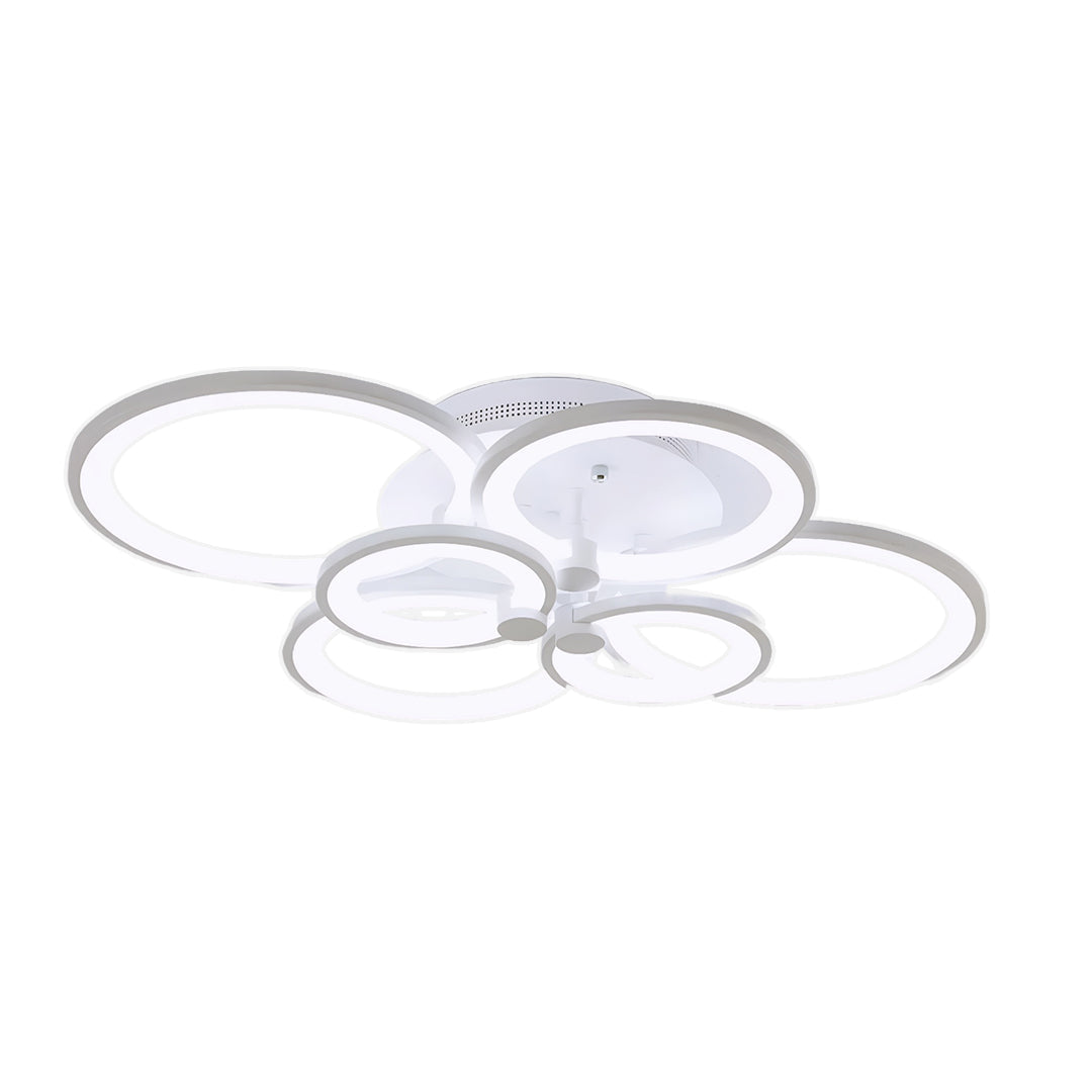 Elegant Overlapping Rings Ceiling Light - Unique Multi Ring LED Lamp
