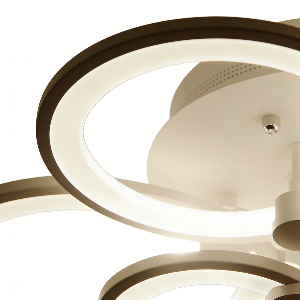 Elegant Multi-Ring Overlapping Ceiling Light Fixture