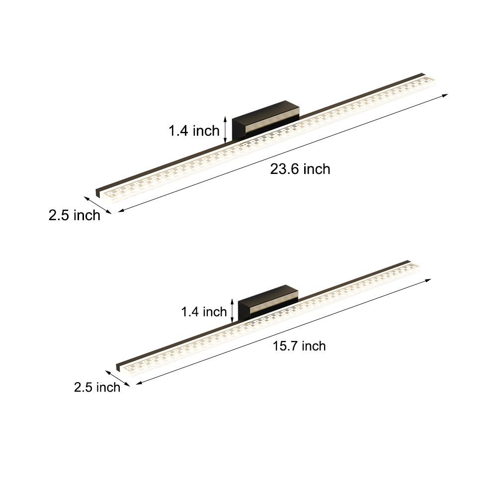 LED Bathroom Vanity Lights Geometric Acrylic Shade 3-Step Dimming Modern Light Fixture for Bathroom LED Wall Sconce Brushed Nickel Finish Energy-Efficient Lighting Stylish Vanity Light for Home Decor Adjustable Brightness LED Lighting Solutions