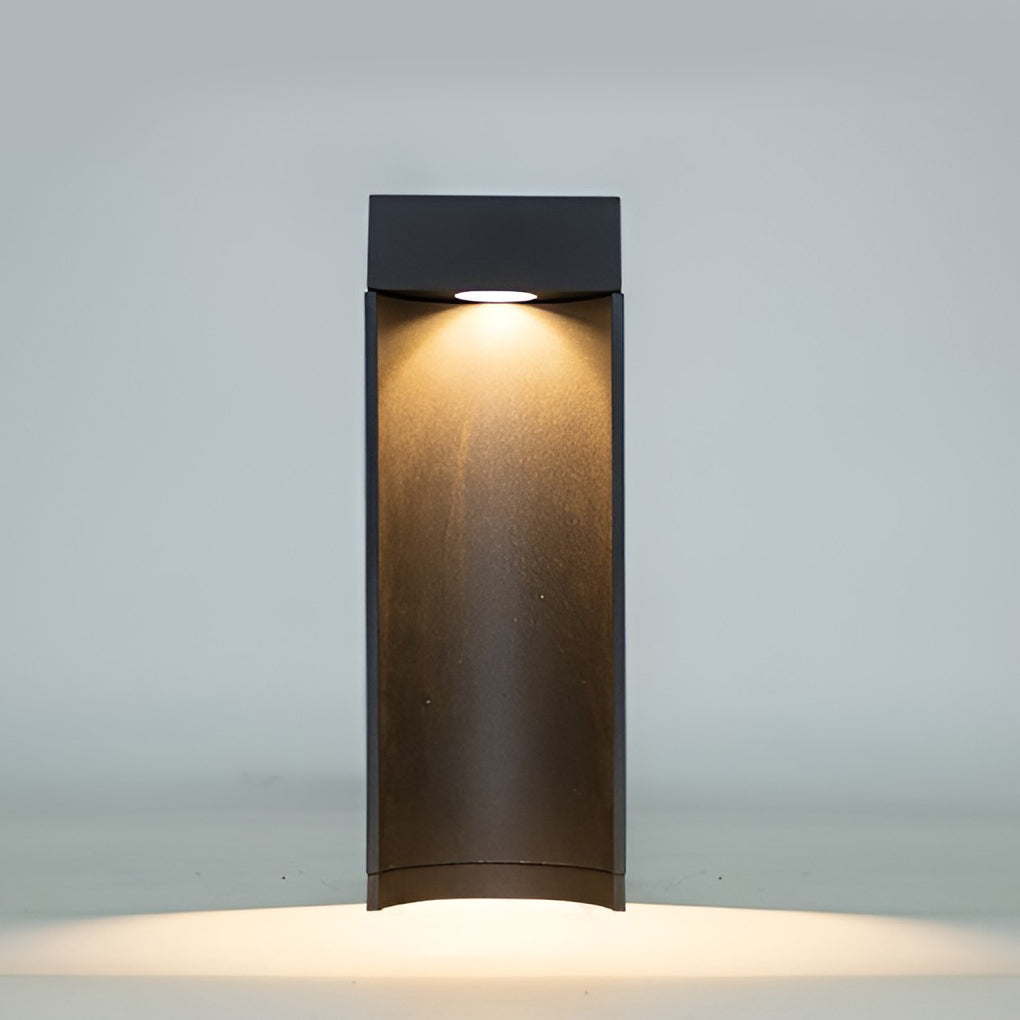 Modern Black Bollard LED Lights - Outdoor Lawn Lighting Solutions