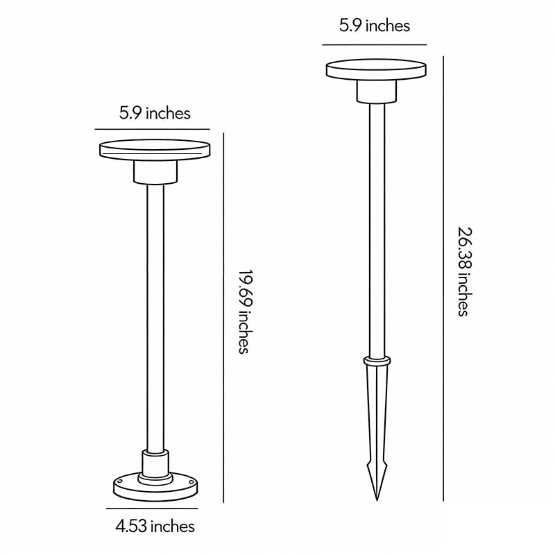 LED Waterproof Bollard Path Lights for Outdoor Landscaping