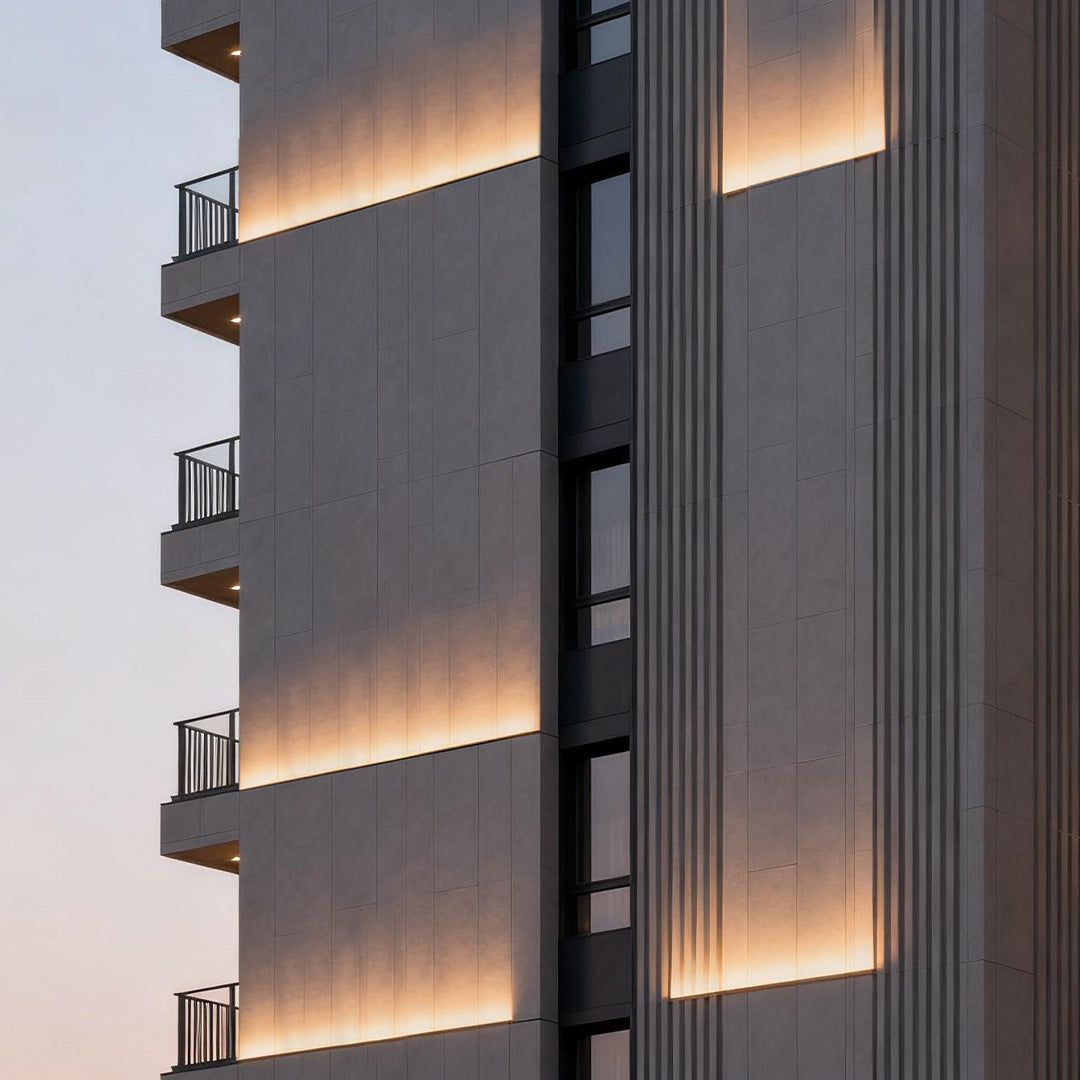 LED Wall Washer Outdoor Light - Linear Facade Lighting for Building Exteriors