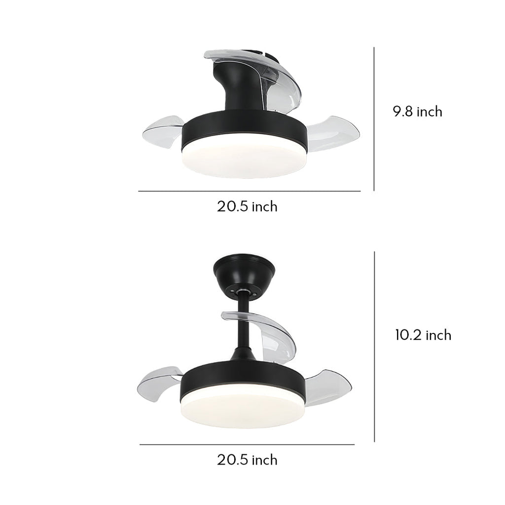 LED Ceiling Fan with Lights | Silent Motor | Stepless Dimming Lamp