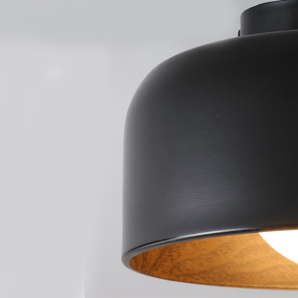 LED Ceiling Light Wood Grain Nordic Minimalist Design
