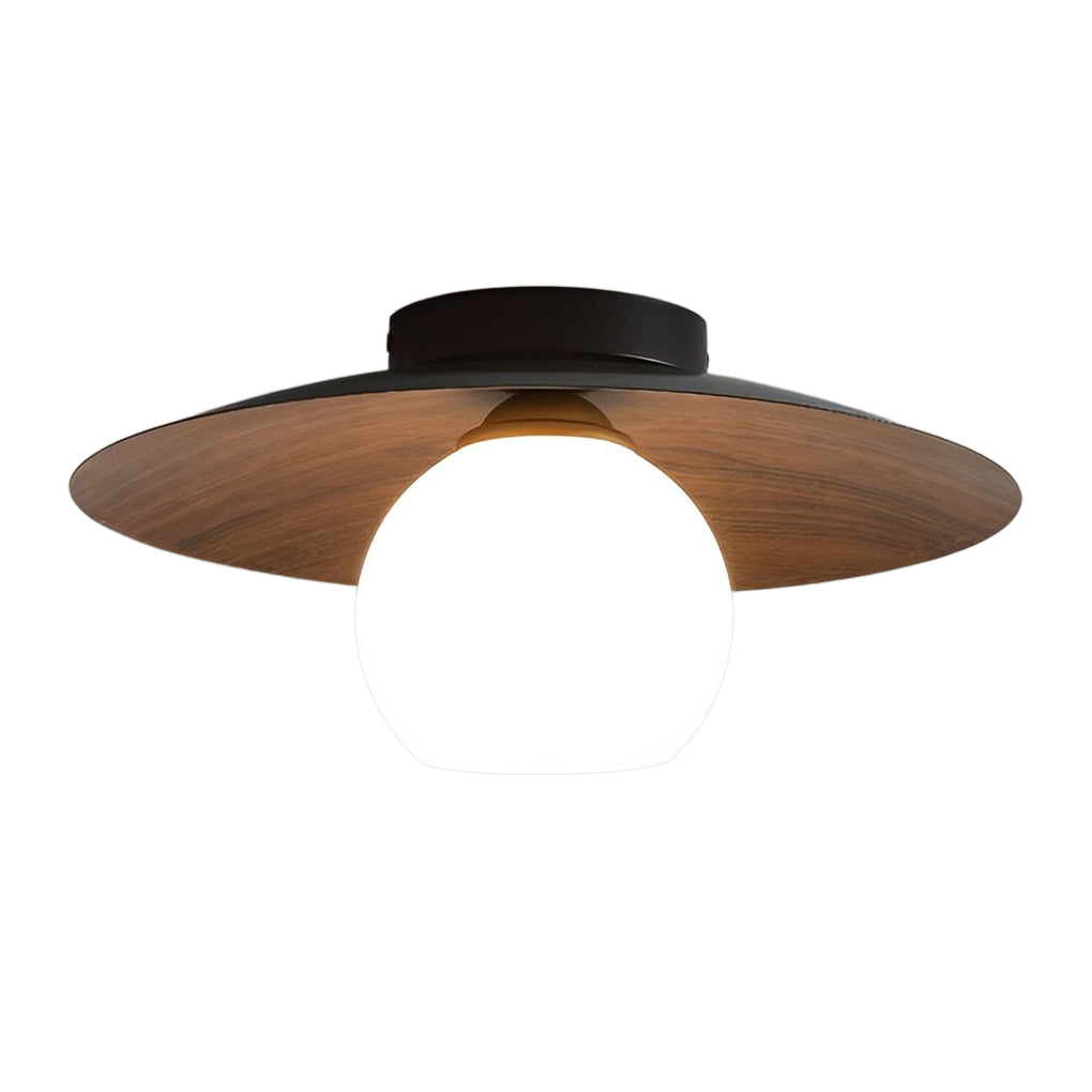 LED Ceiling Light Wood Grain Nordic Minimalist Design