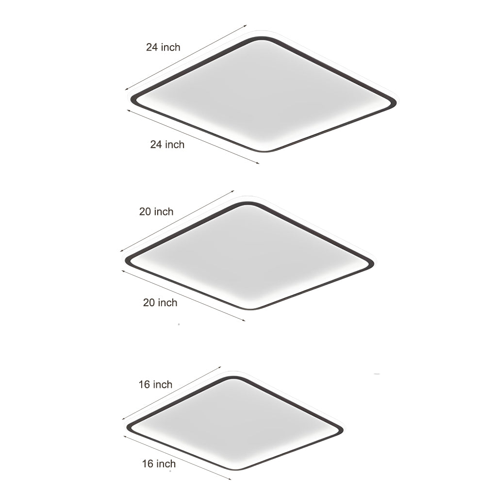 LED Square Ceiling Lights - Industrial Recessed Lighting, Energy Efficient, Modern Design, Commercial & Home Use