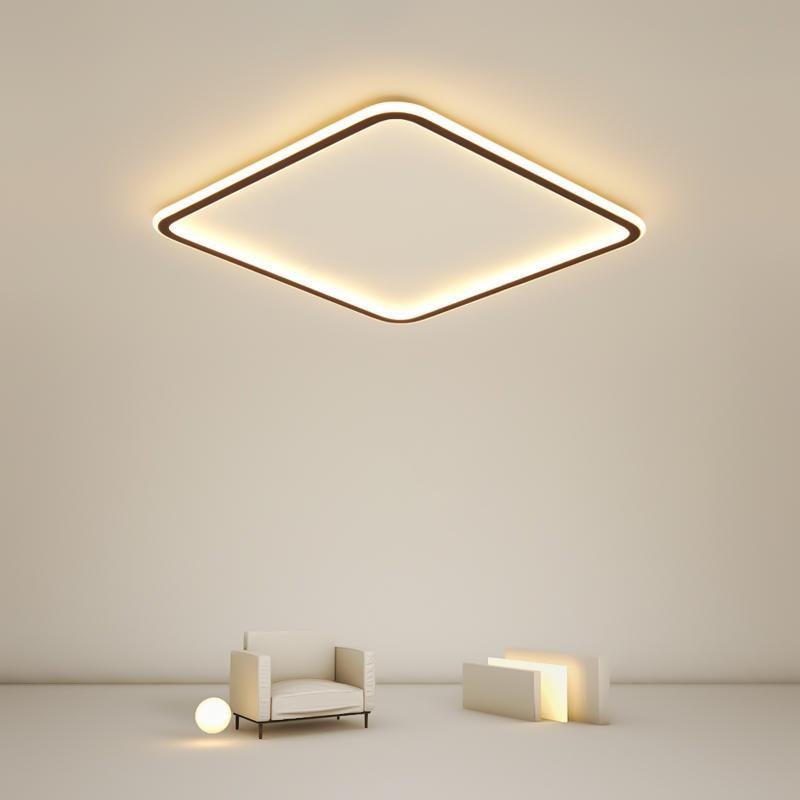 LED Square Ceiling Lights - Industrial Recessed Lighting, Energy Efficient, Modern Design, Commercial & Home Use