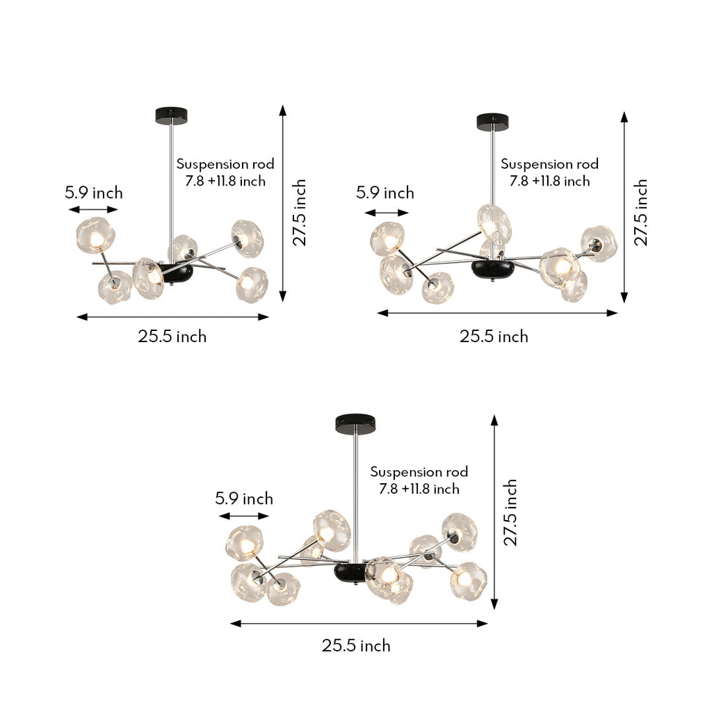 Magic Bean LED Chandelier - Modern Minimalist Lighting