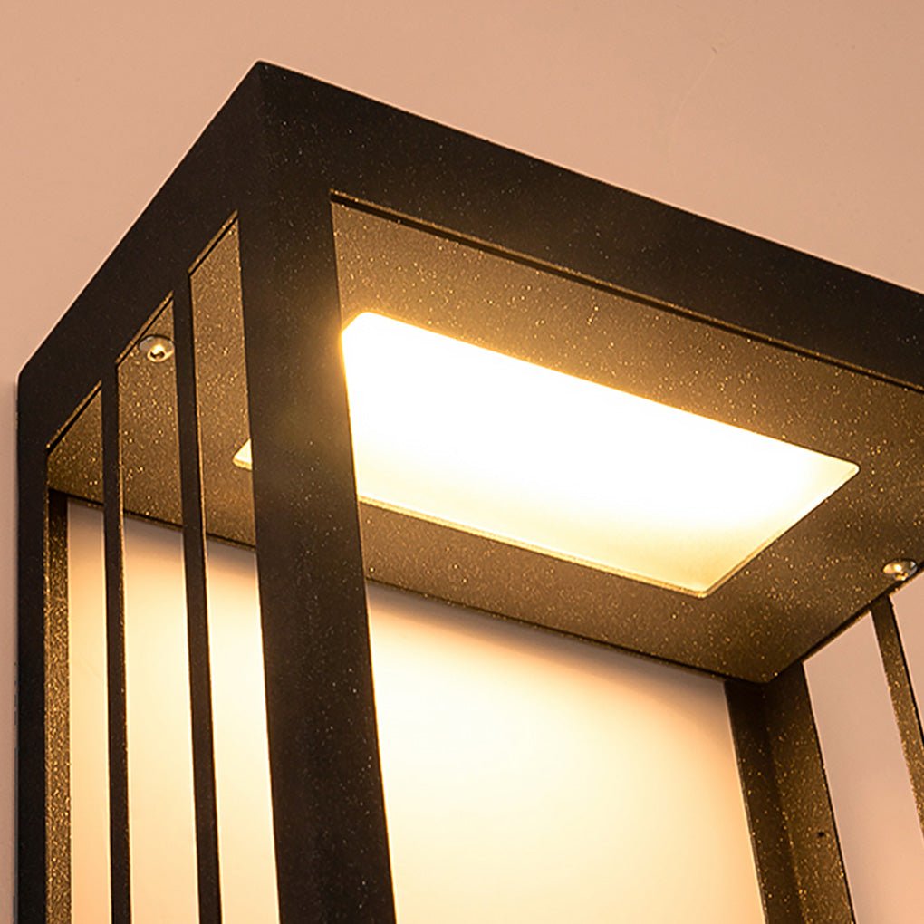 Mountain Scenery Solar Wall Lamp - Waterproof LED Up Down Lighting for Porch & Garden