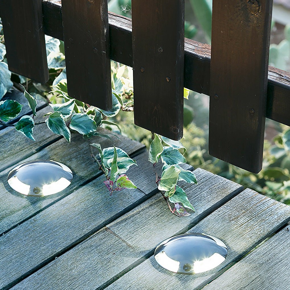 Modern LED Recessed Waterproof Step Light - Metal Deck Lighting