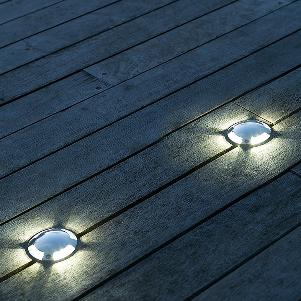 Modern LED Recessed Waterproof Step Light - Metal Deck Lighting