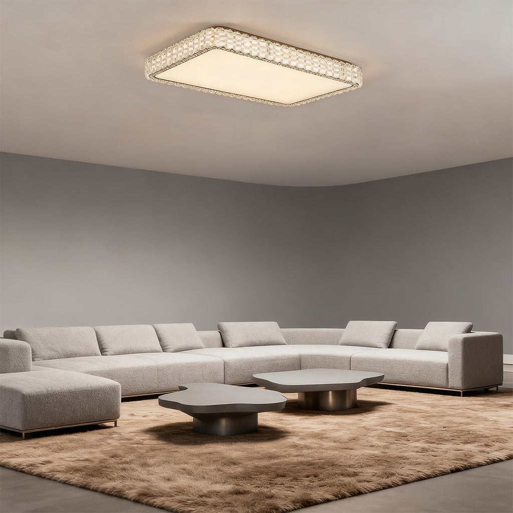 Luxury Crystal LED Flush Mount Ceiling Light Fixture