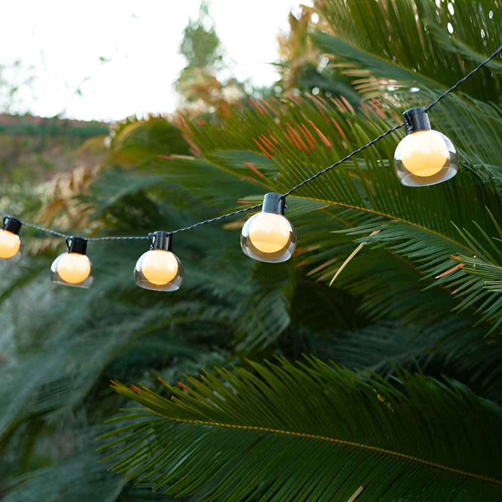 LED Globe String Lights - Outdoor Multi-Power Mode Decor