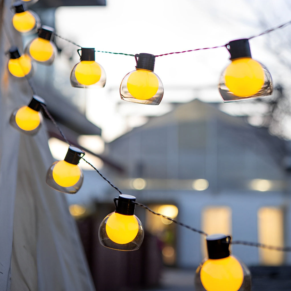 LED Globe String Lights - Outdoor Multi-Power Mode Decor