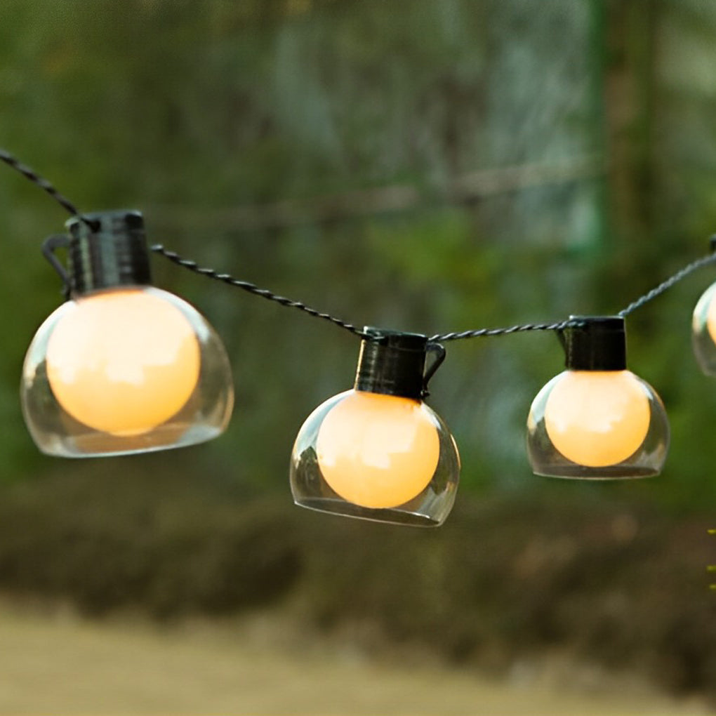 LED Globe String Lights - Outdoor Multi-Power Mode Decor