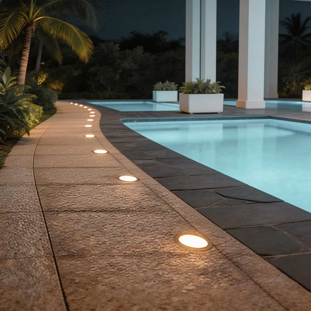 Stainless Steel LED Ground Lights - Outdoor White Deck Lighting
