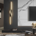 Modern Black Aluminum Wall Sconce - Creative Linear Lamp for Home Lighting