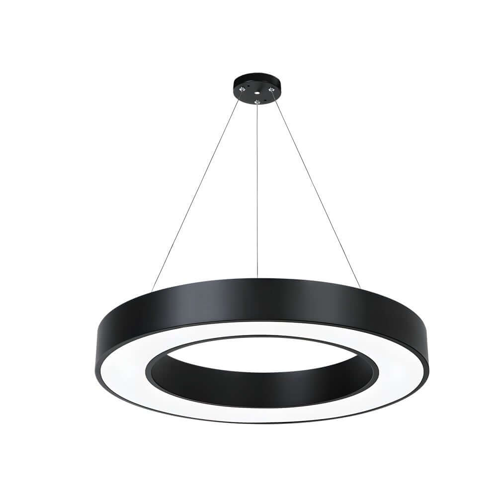 Modern LED Pendant Ring Ceiling Light - Metal & Acrylic Design