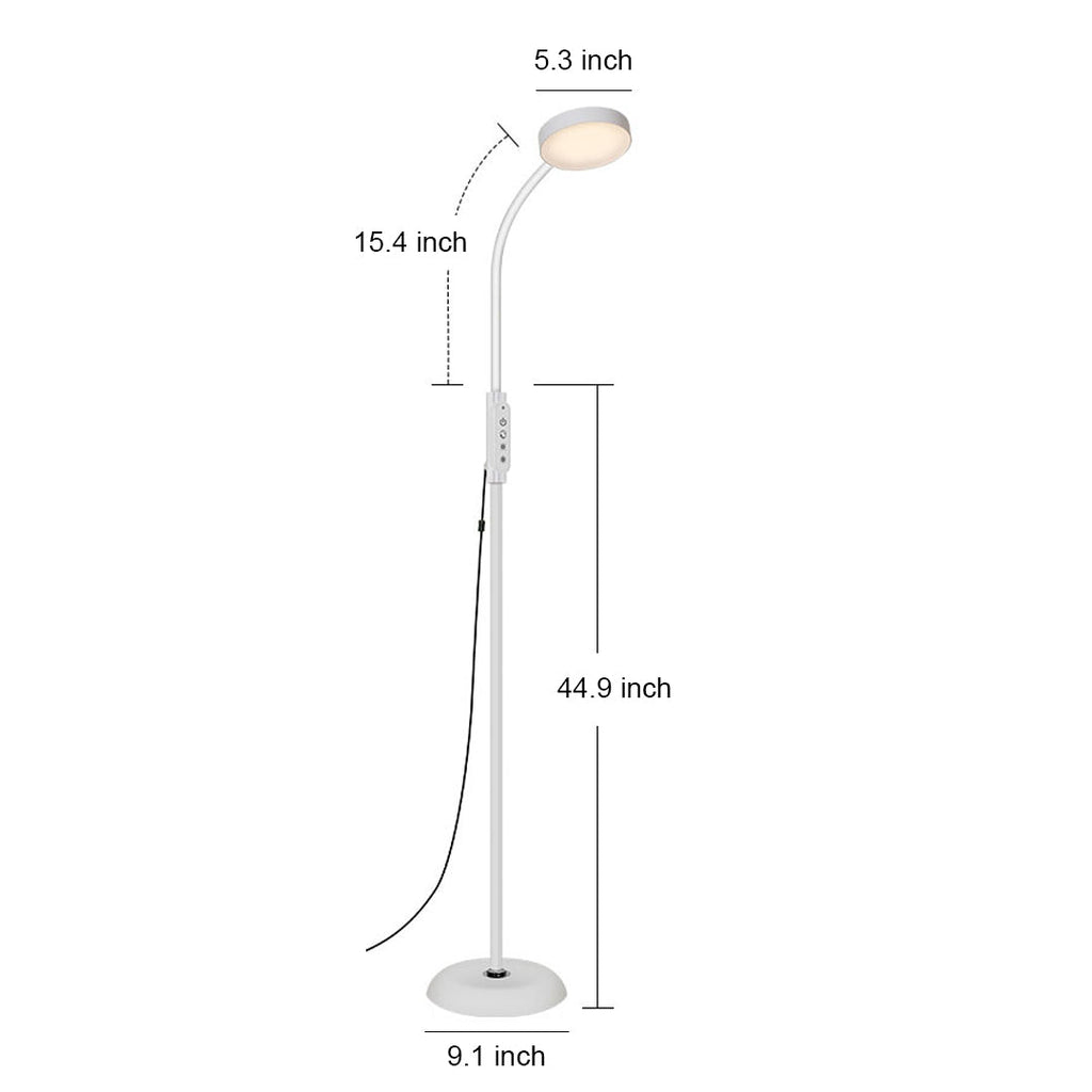 Minimalist LED Floor Lamp - Eye-Caring Standing Light for Reading