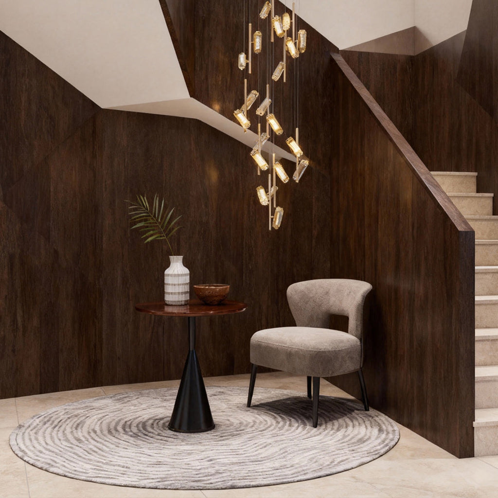 Luxury Acrylic LED Staircase Chandelier Ceiling Light