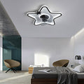 LED Star Ceiling Fan for Kids with Lights and Remote