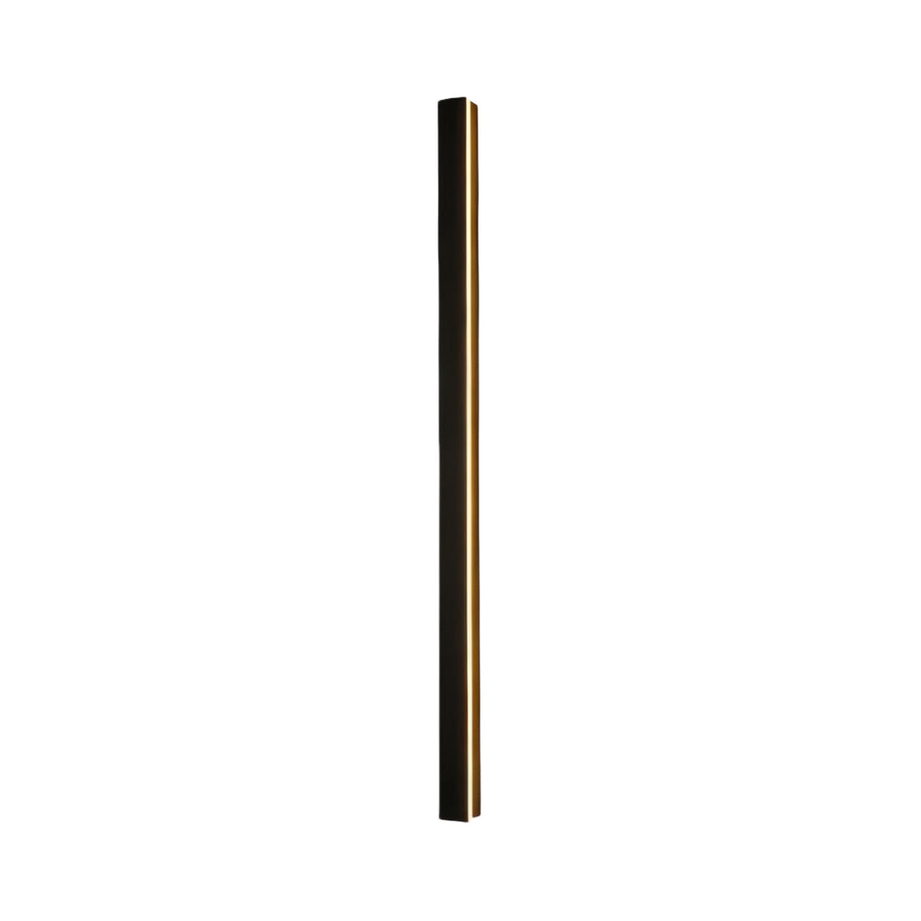 Modern LED Linear Wall Light - Long Black Outdoor Lighting