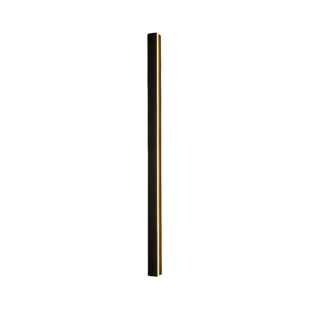 Modern LED Linear Wall Light - Long Black Outdoor Lighting