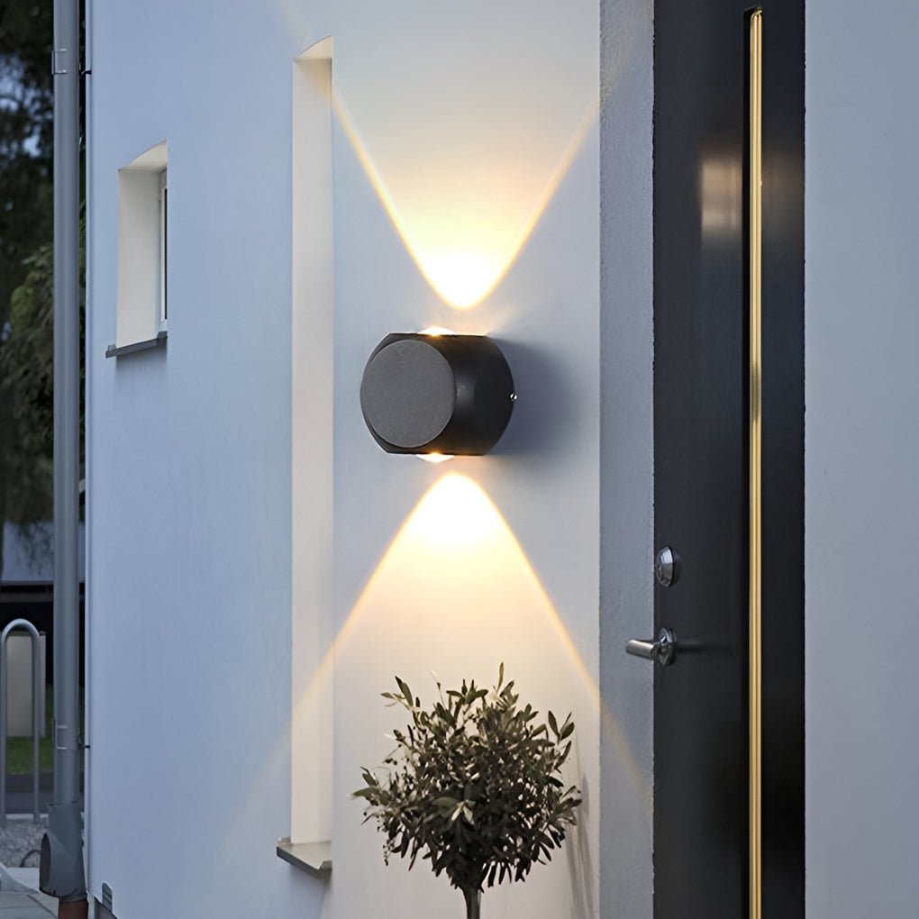 LED Up and Down Outdoor Wall Sconce Lighting
