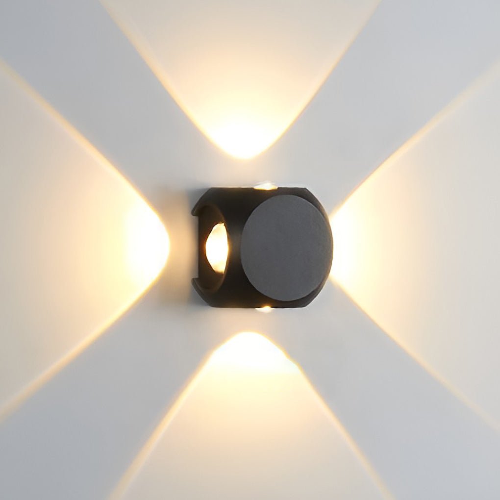 LED Up and Down Outdoor Wall Sconce Lighting