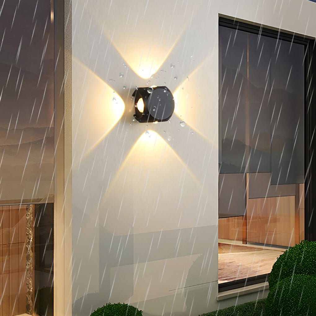 LED Up and Down Outdoor Wall Sconce Lighting