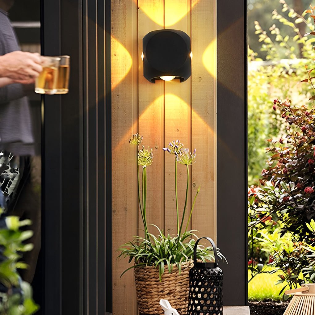 LED Up and Down Outdoor Wall Sconce Lighting