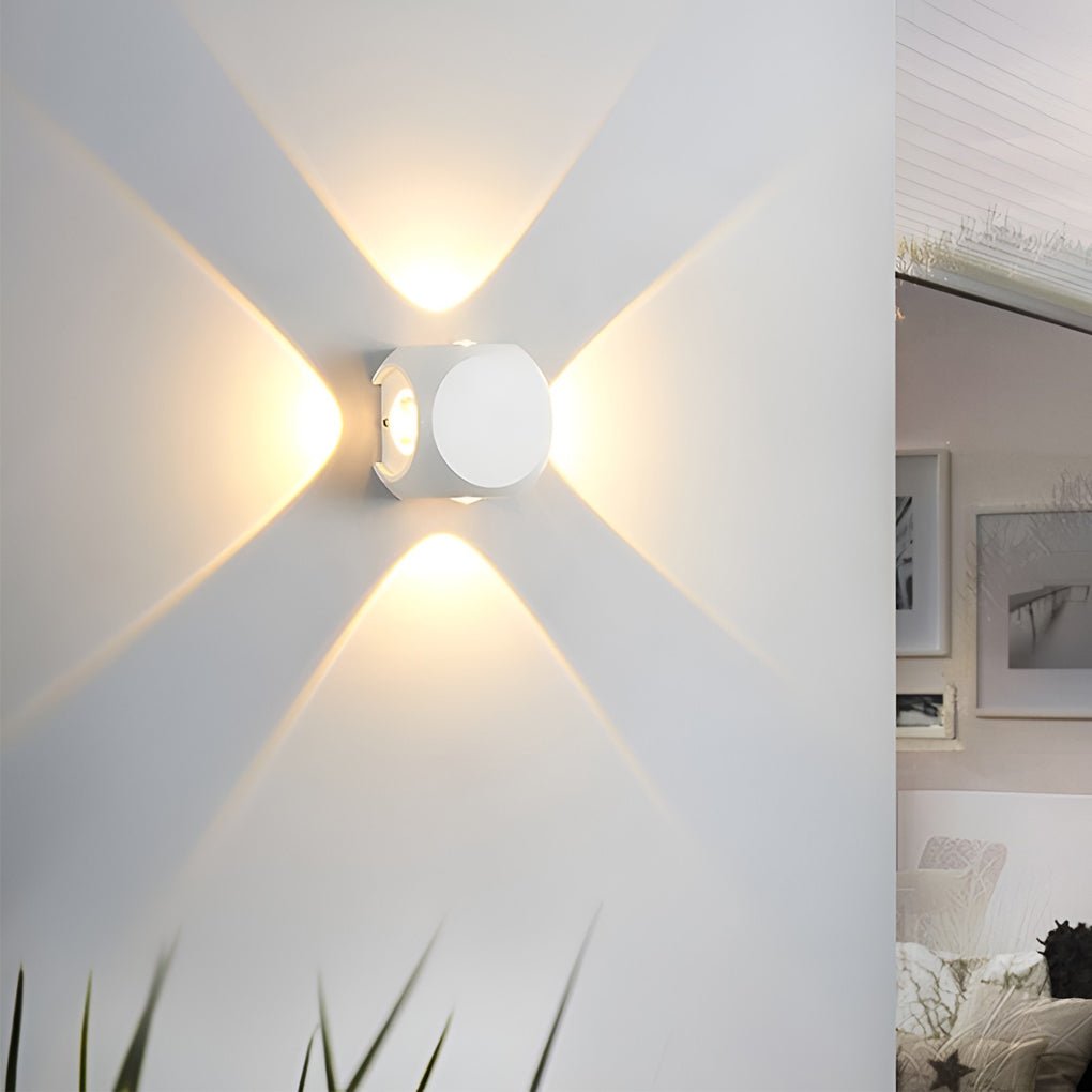 LED Up and Down Outdoor Wall Sconce Lighting