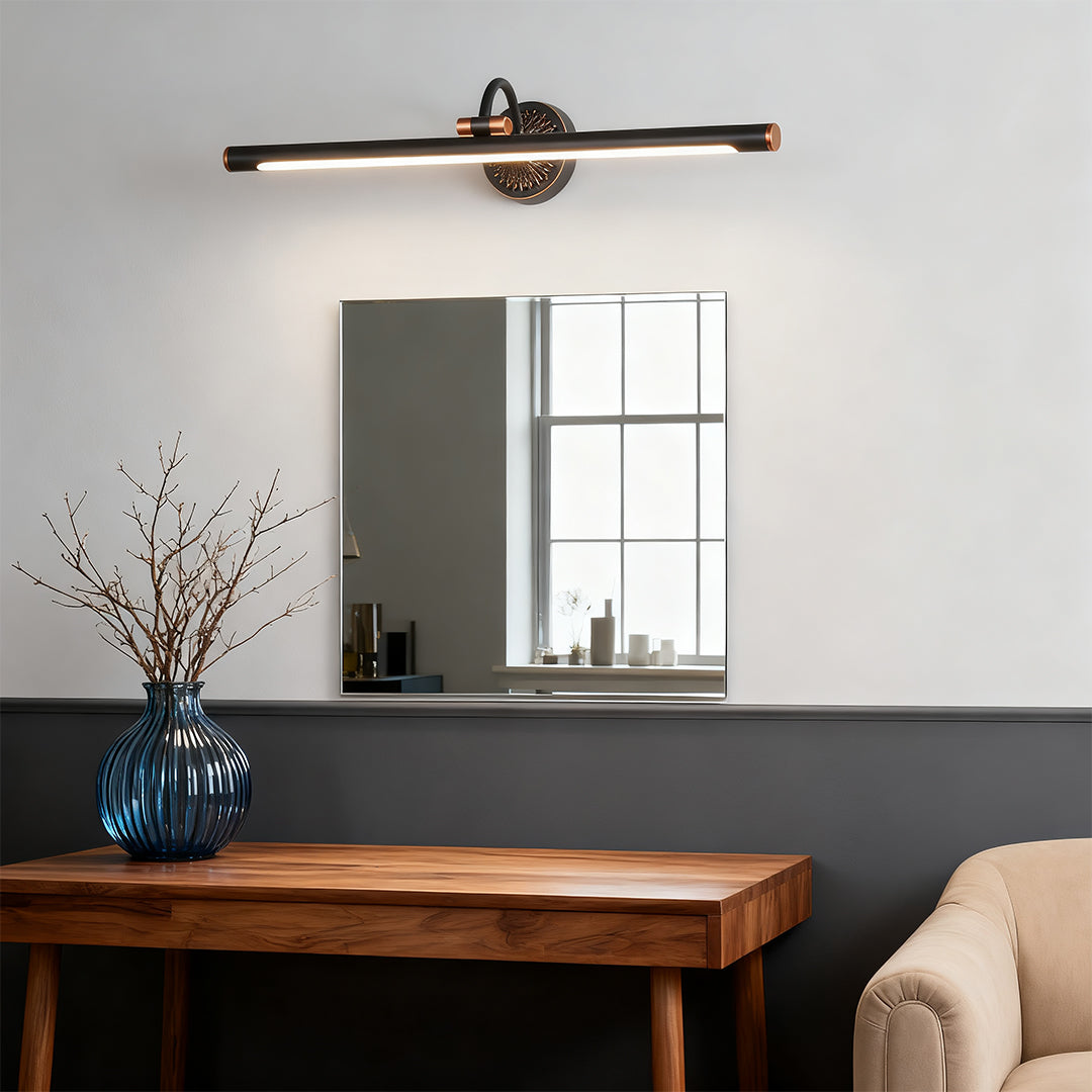 LED Vanity Bathroom Lights American Retro Mirror Cabinet Light | Vintage Bathroom Lighting Fixtures | Wall-Mounted LED Mirror Light | Stylish Bathroom Decor | Adjustable Brightness | Energy-Efficient Lighting | Antique-inspired Design | Perfect for Home,