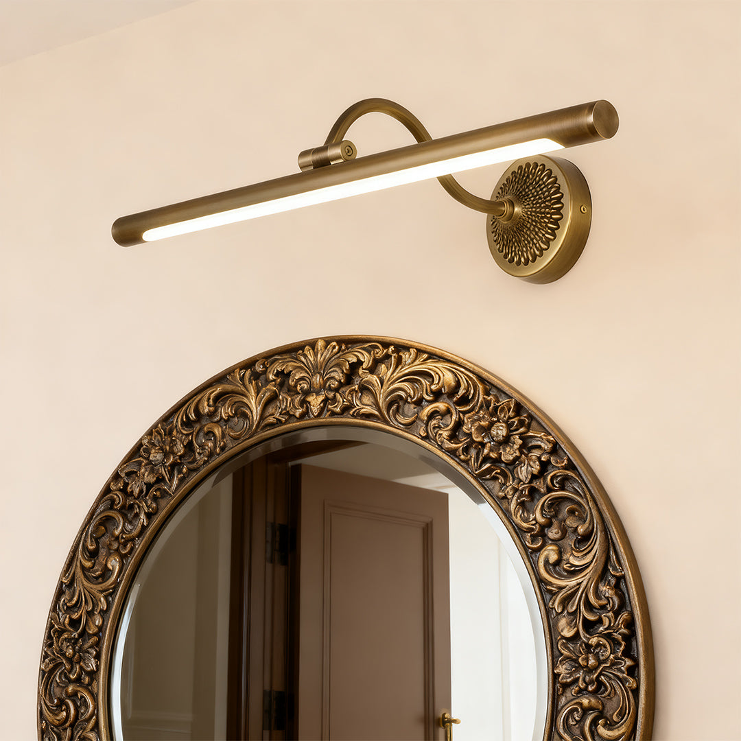 LED Vanity Bathroom Lights American Retro Mirror Cabinet Light | Vintage Bathroom Lighting Fixtures | Wall-Mounted LED Mirror Light | Stylish Bathroom Decor | Adjustable Brightness | Energy-Efficient Lighting | Antique-inspired Design | Perfect for Home,