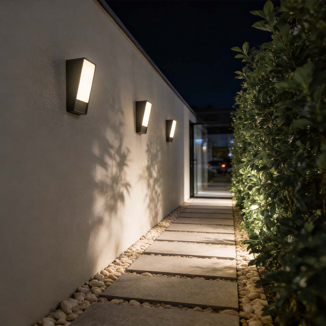 Outdoor Waterproof Square LED Wall Light - Aluminum Exterior Lighting