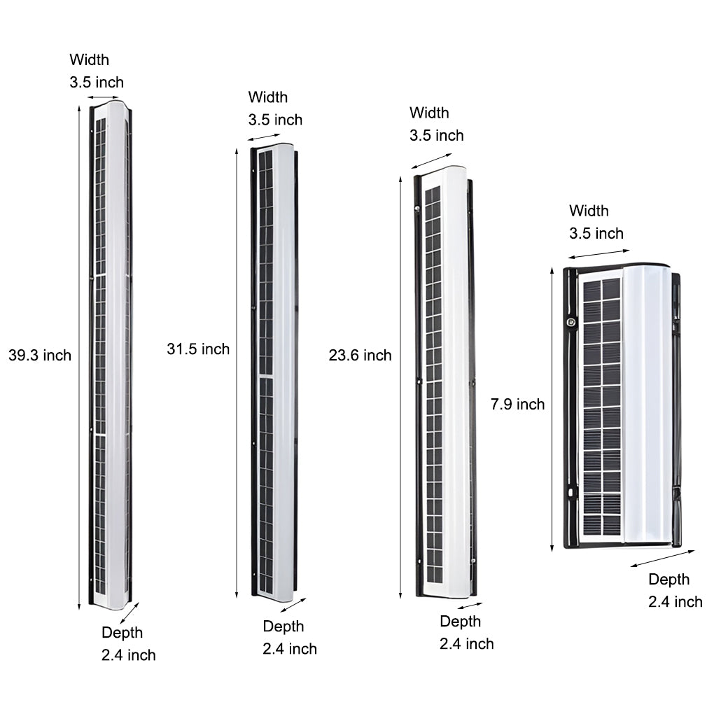 LED Solar Outdoor Wall Light Waterproof Linear Lighting