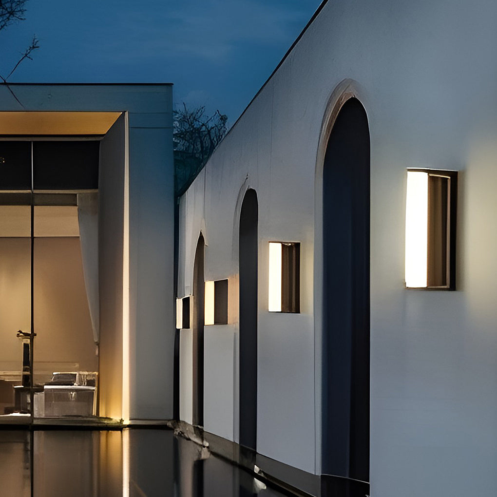 LED Solar Outdoor Wall Light Waterproof Linear Lighting