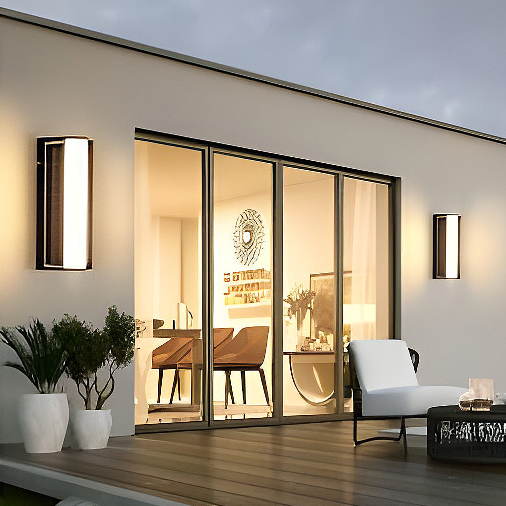 LED Solar Outdoor Wall Light Waterproof Linear Lighting