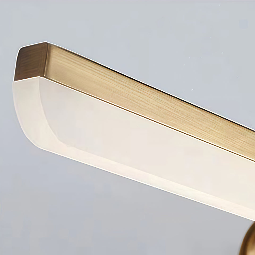 Modern Brass Curved Arm Light Bar Vanity Elegant Fixture Wall Lighting for Bathroom, Makeup, Dressing Room, Contemporary Home Décor, Stylish Illumination, LED Compatible, Adjustable, Luxury Lighting Design