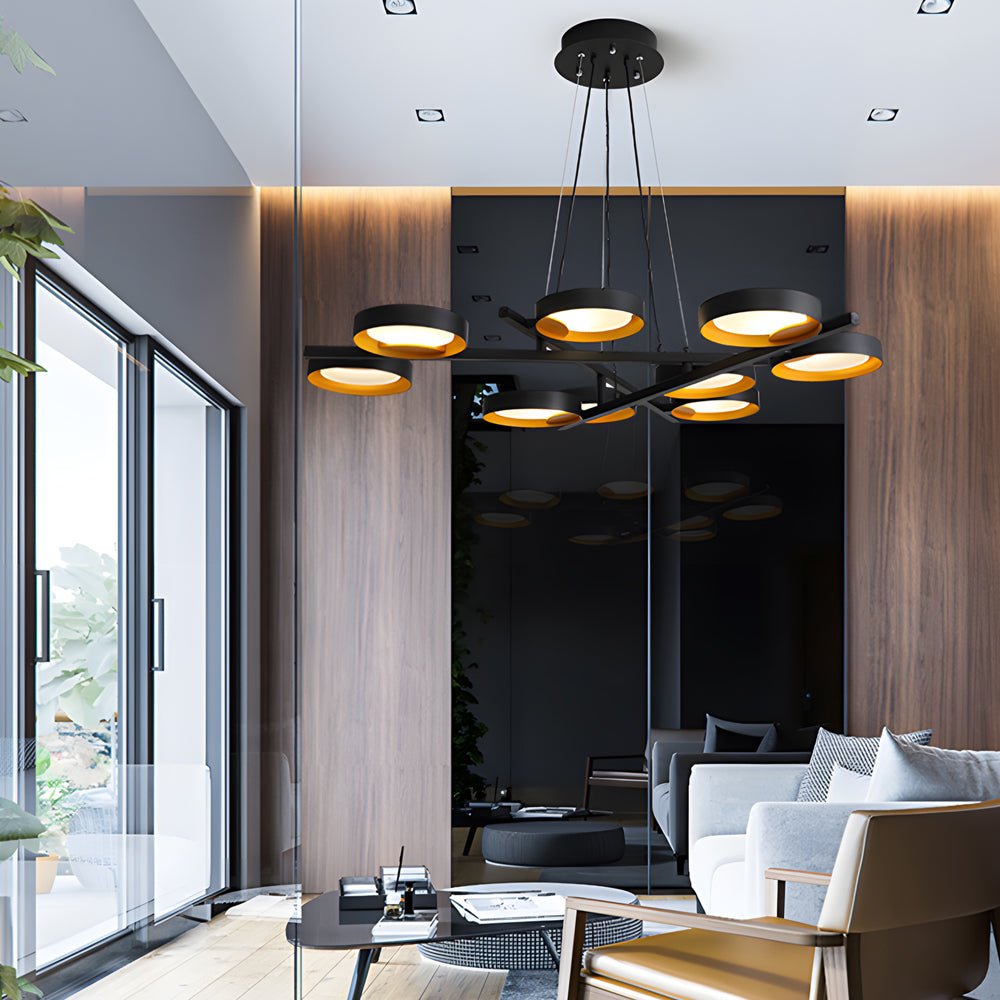Light Guide Ring Chandelier 1-9 Lights - Modern LED Fixture