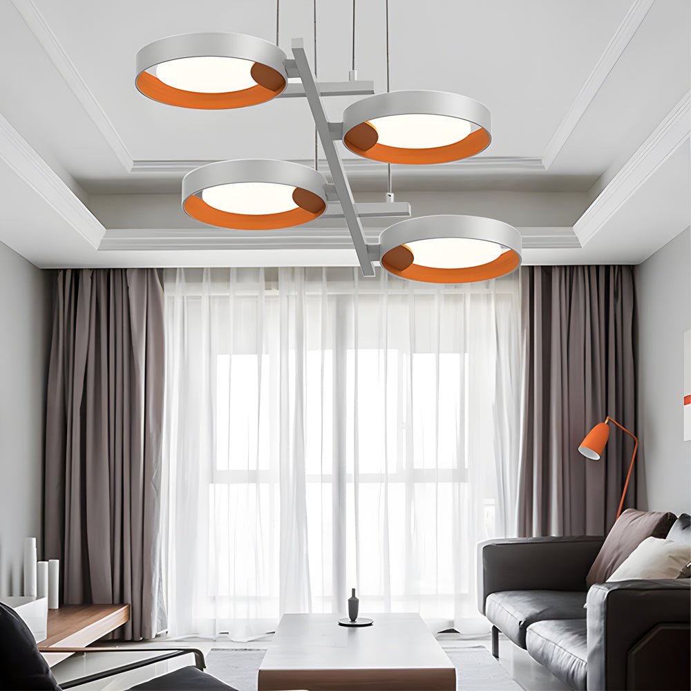 Light Guide Ring Chandelier 1-9 Lights - Modern LED Fixture