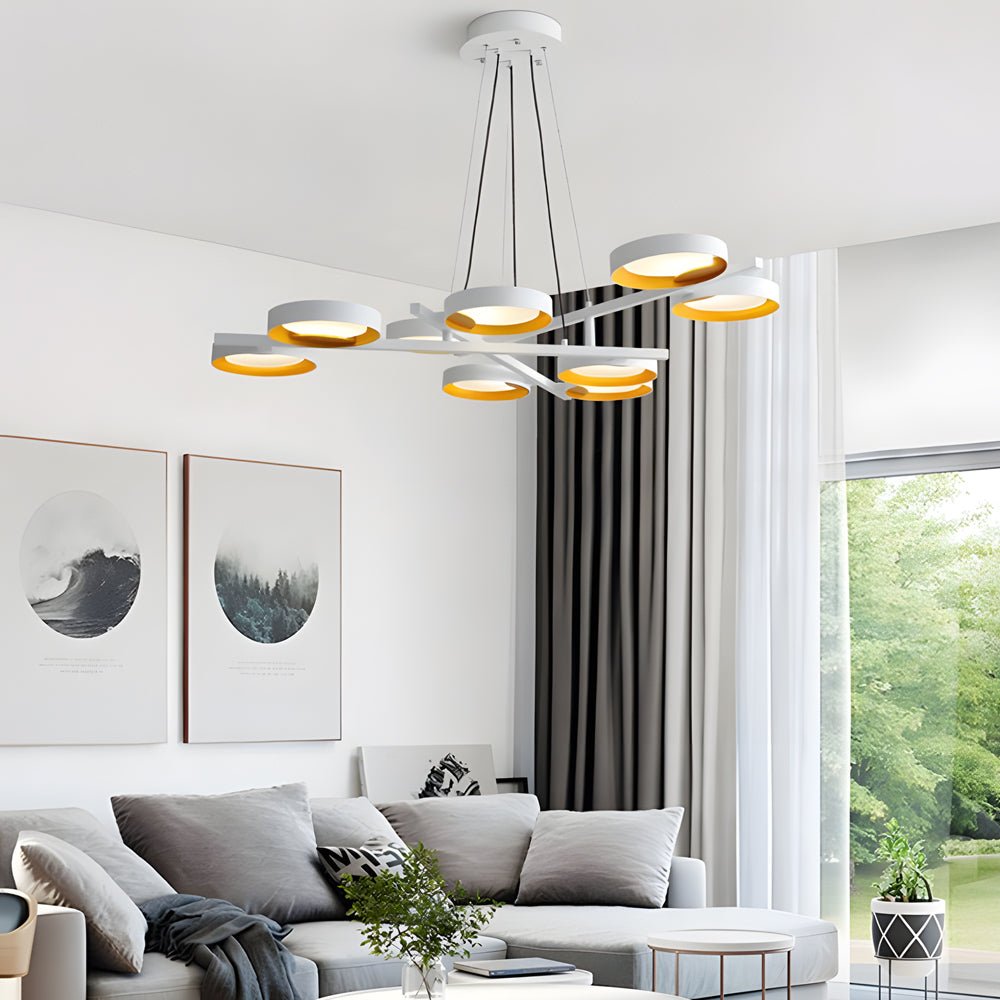 Light Guide Ring Chandelier 1-9 Lights - Modern LED Fixture
